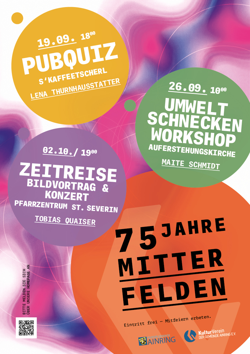 75Jahre Mitterfelden Plakat KVA